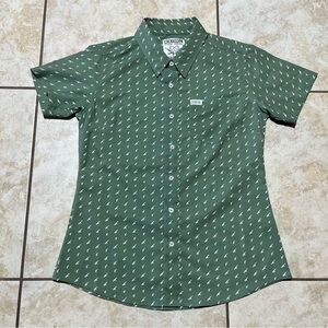 Dixxon Flannel Company High Caliber Shirt Green Rifle Womens Size Medium